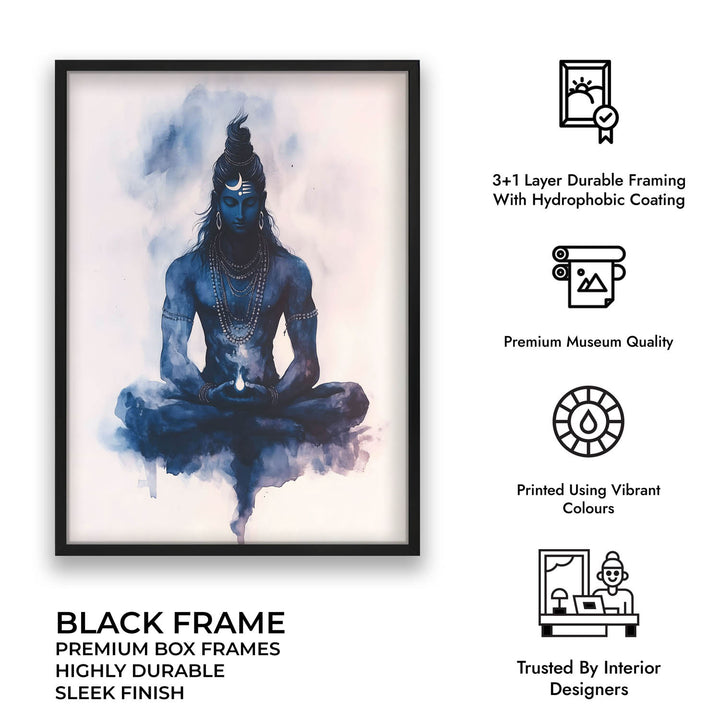 Lord Shiva Meditating - Vastu Painting