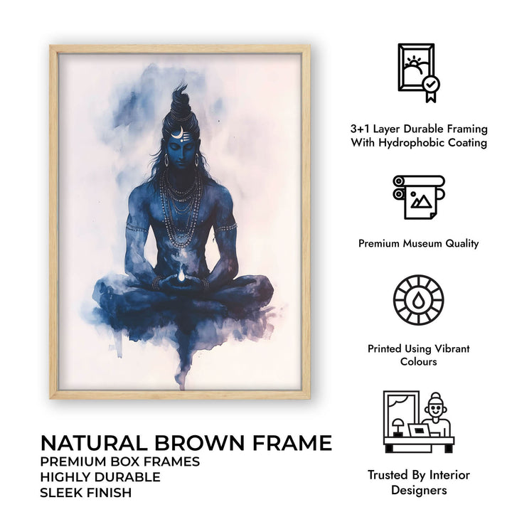 Lord Shiva Meditating - Vastu Painting