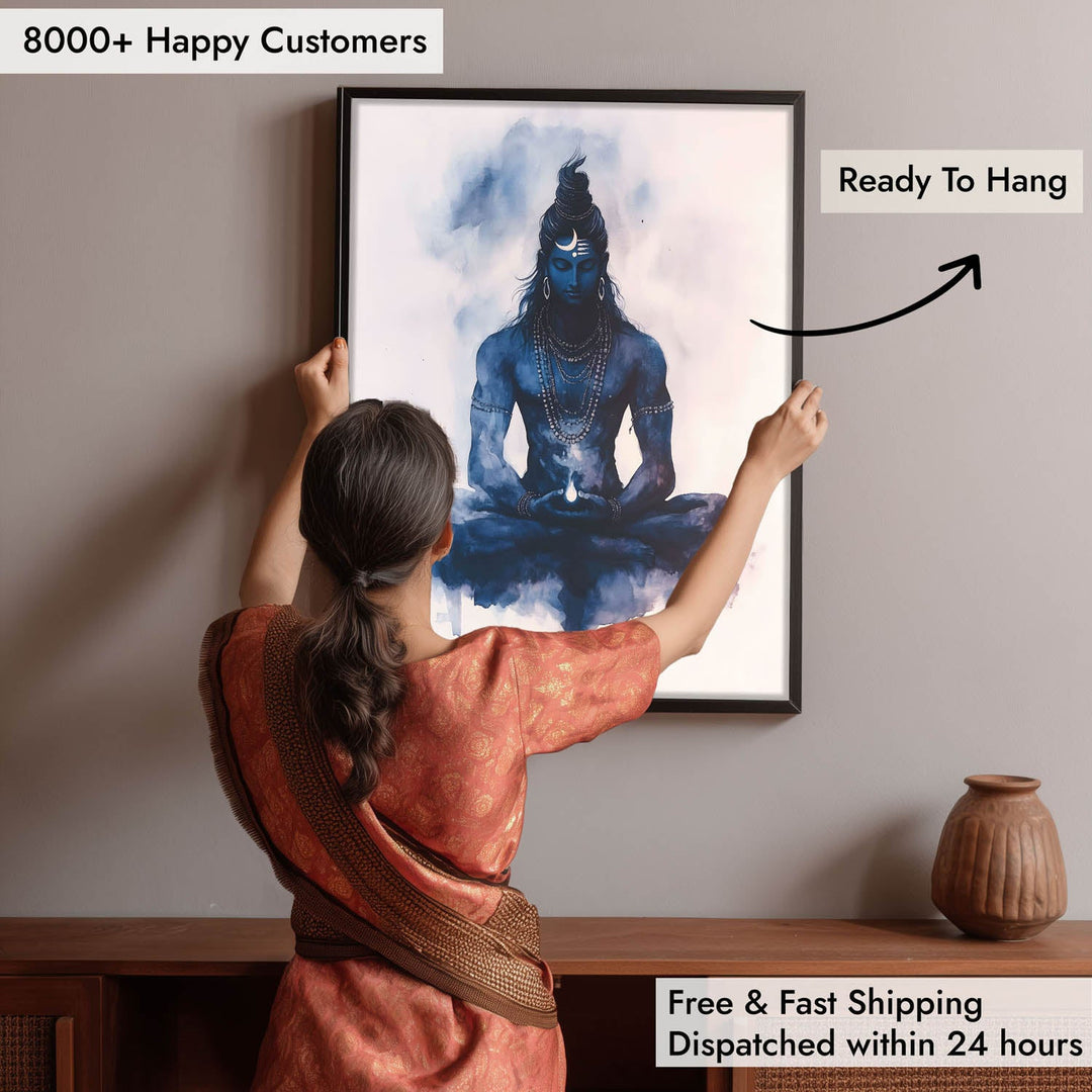 Lord Shiva Meditating - Vastu Painting