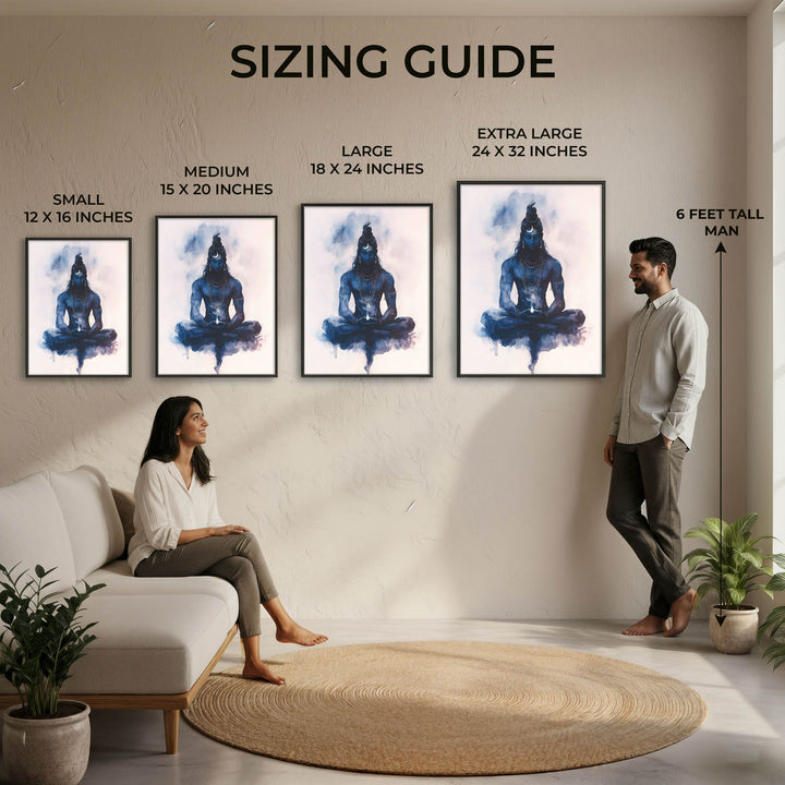 Lord Shiva Meditating - Vastu Painting