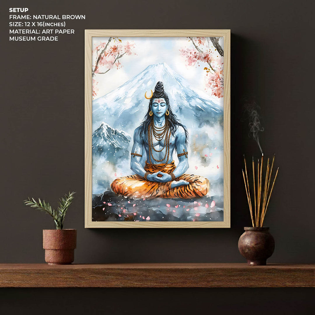 Lord Shiva in Dhyaan - Vastu Painting