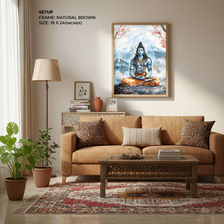 Lord Shiva in Dhyaan - Vastu Painting