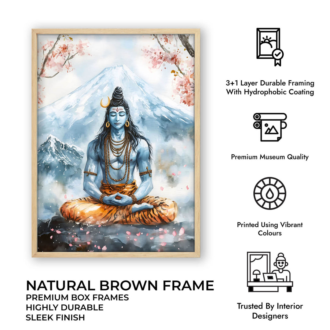 Lord Shiva in Dhyaan - Vastu Painting