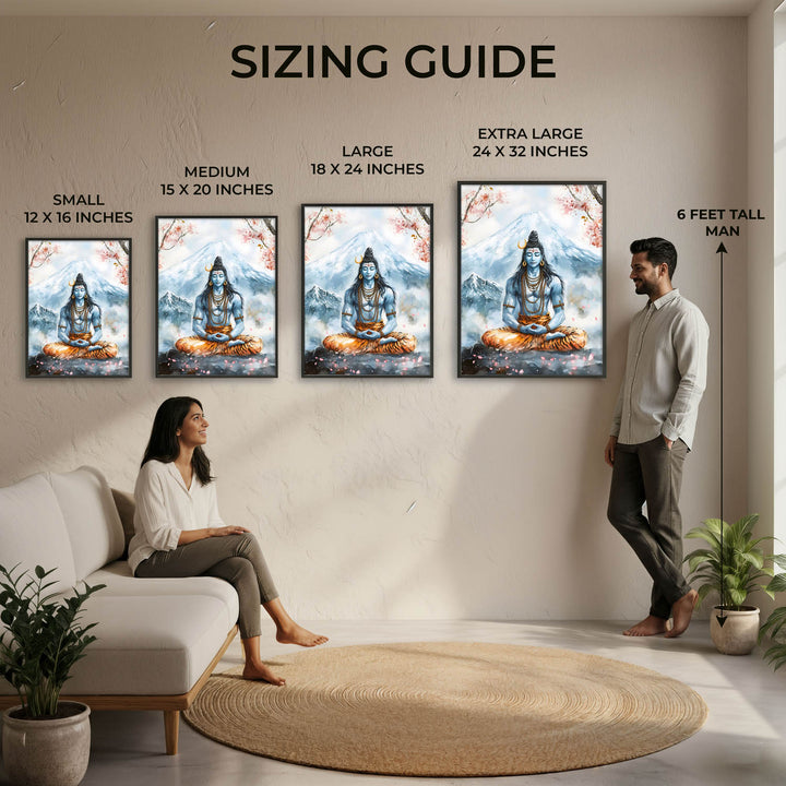 Lord Shiva in Dhyaan - Vastu Painting