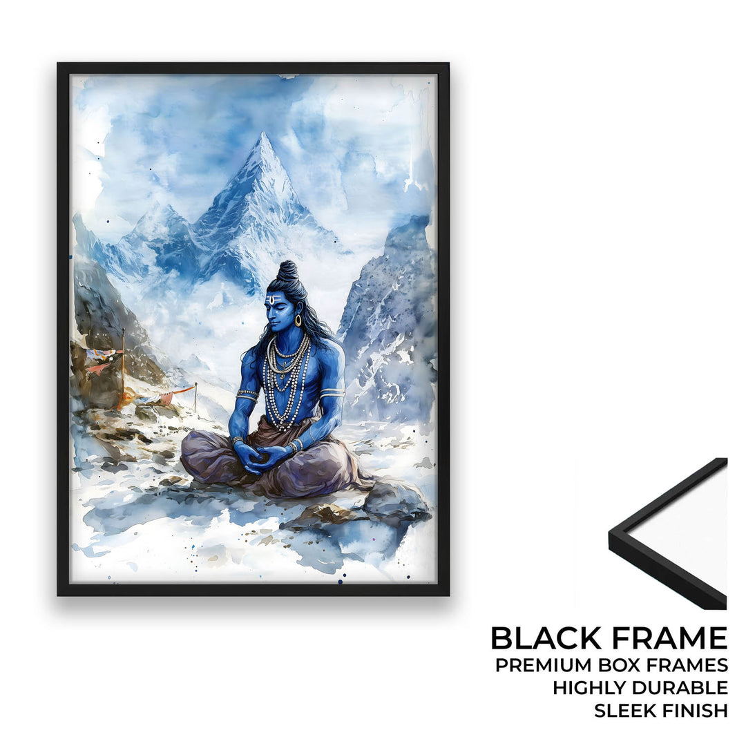 Lord Shiva in Himalaya - Vastu Painting