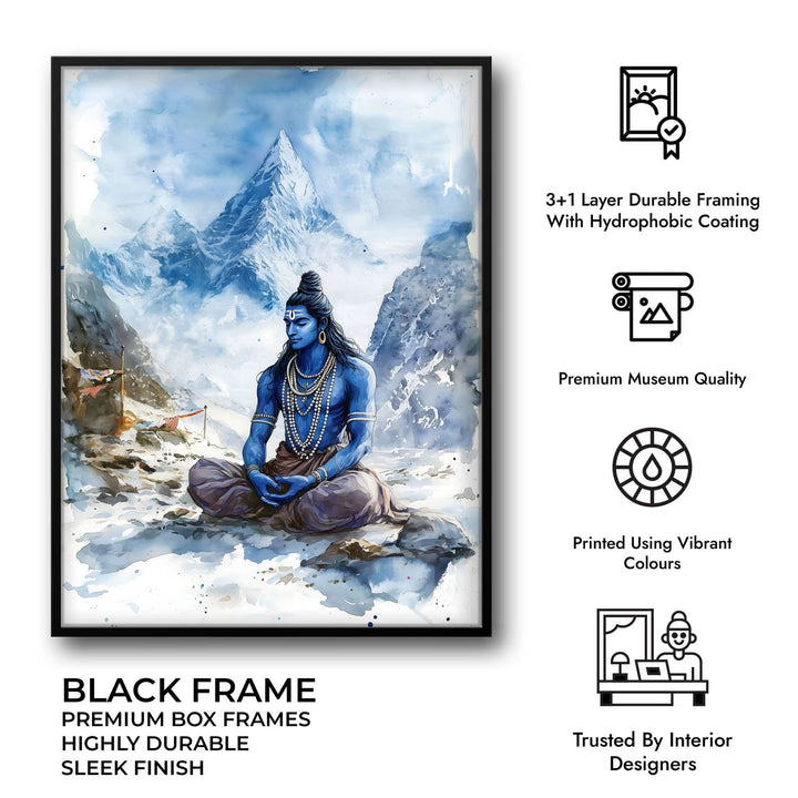 Lord Shiva in Himalaya - Vastu Painting