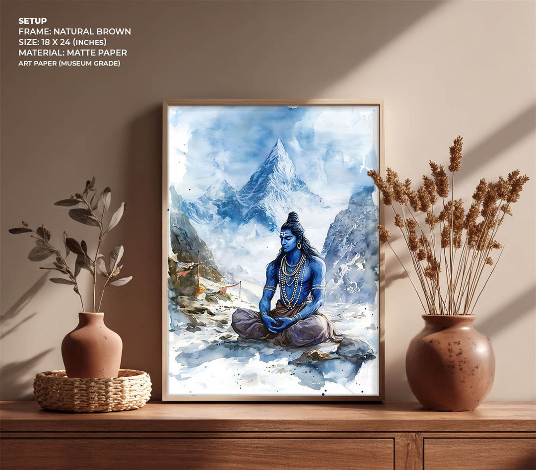 Lord Shiva in Himalaya - Vastu Painting
