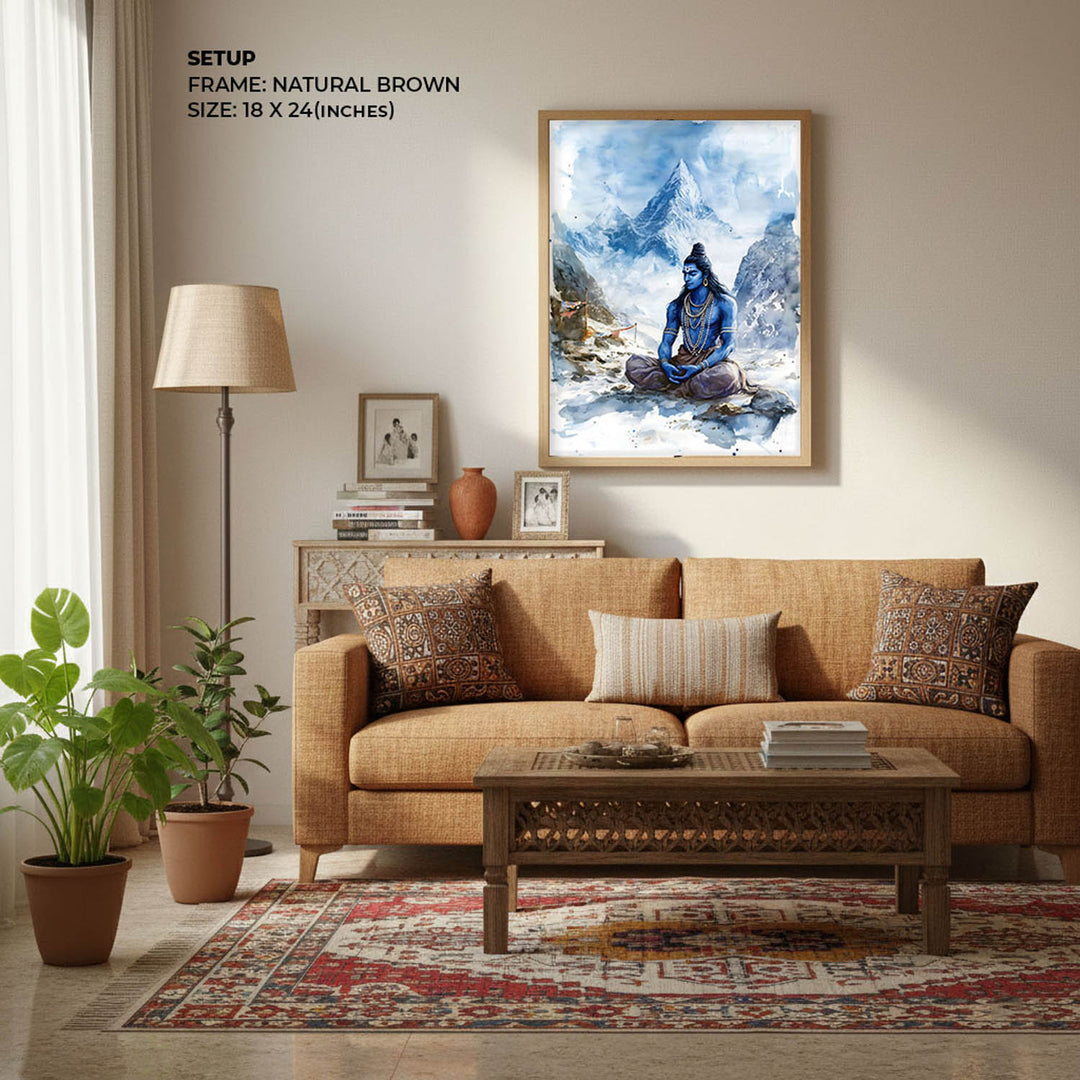 Lord Shiva in Himalaya - Vastu Painting