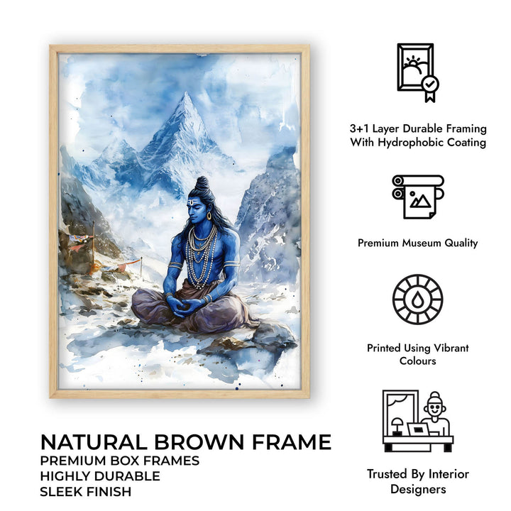 Lord Shiva in Himalaya - Vastu Painting