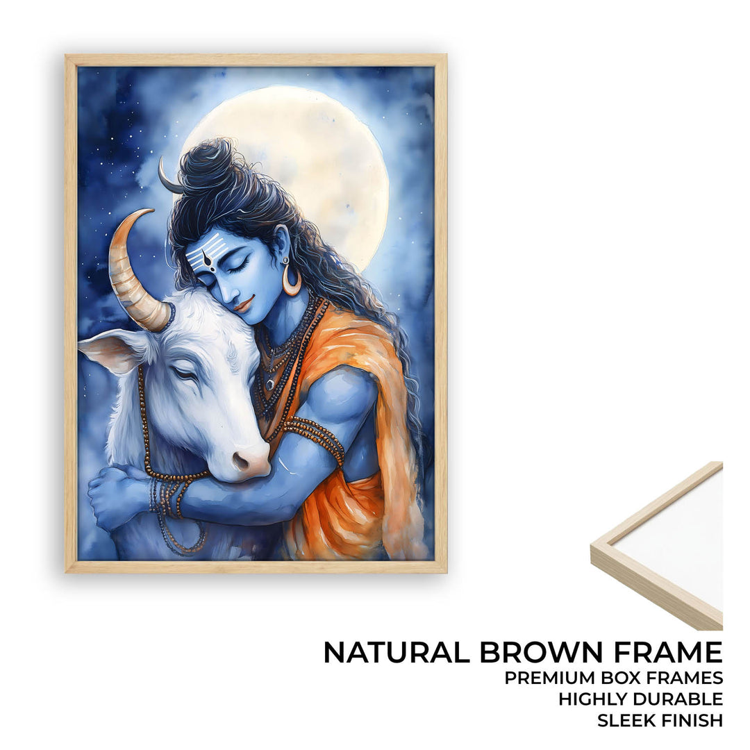 Lord Shiva with Nandi - Vastu Painting