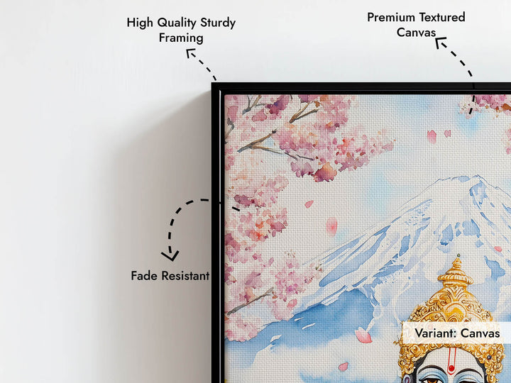 Lord Vishnu in Himalaya  - Vastu Painting