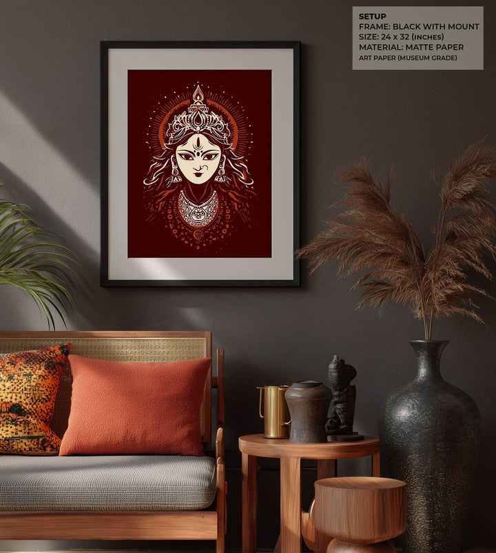 Maa Durga Painting – Divine Shakti Wall Art