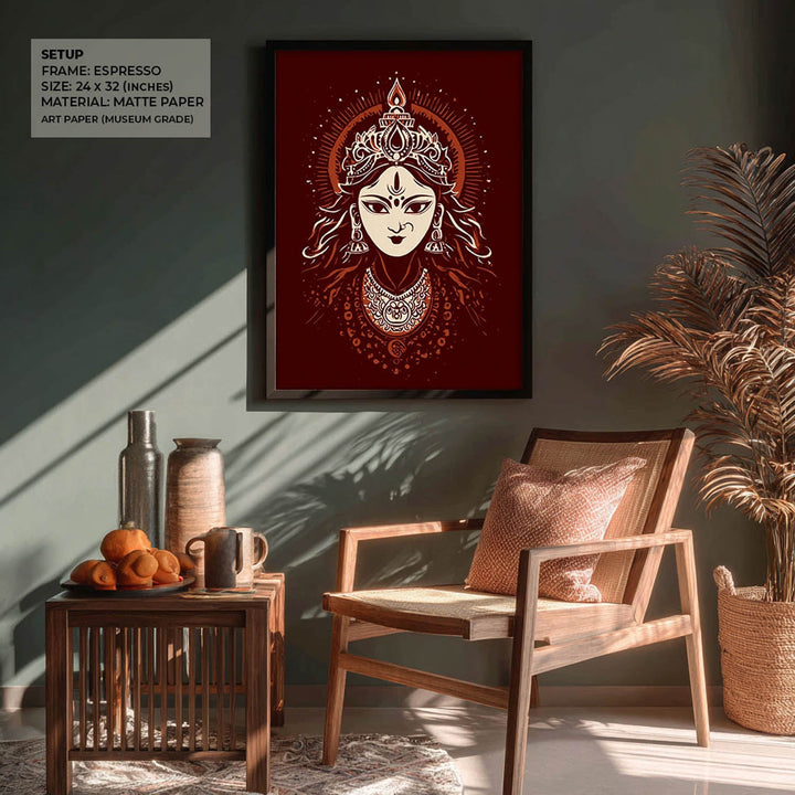Maa Durga Painting – Divine Shakti Wall Art