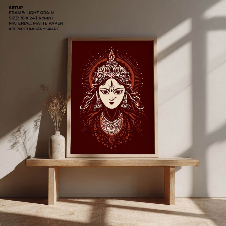 Maa Durga Painting – Divine Shakti Wall Art