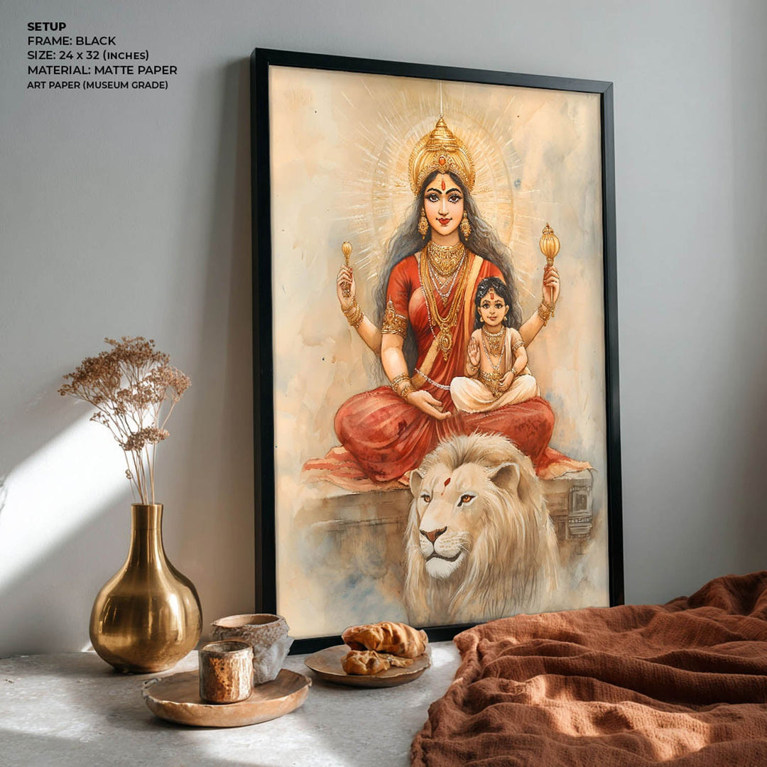 Maa Durga - Vastu Painting