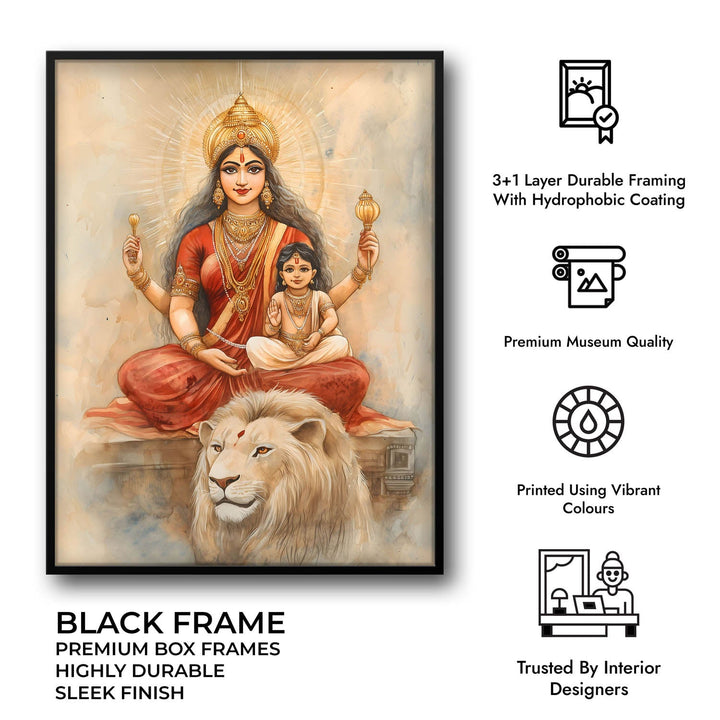 Maa Durga - Vastu Painting