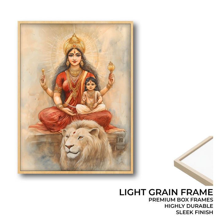 Maa Durga - Vastu Painting