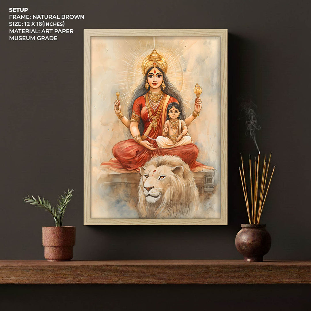 Maa Durga - Vastu Painting