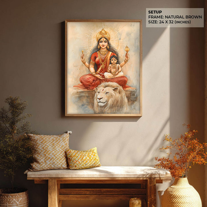 Maa Durga - Vastu Painting