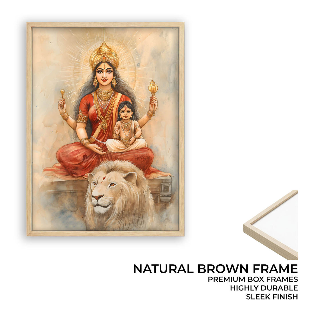 Maa Durga - Vastu Painting