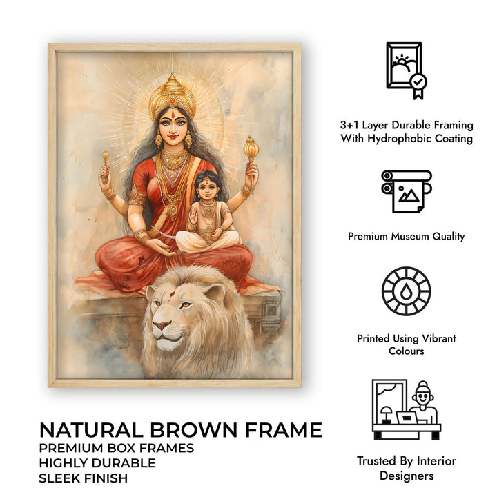 Maa Durga - Vastu Painting
