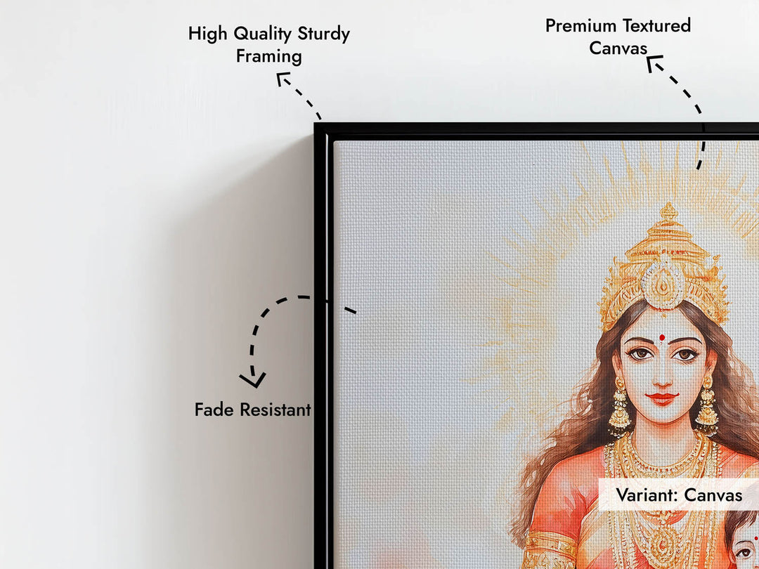 Maa Durga on Lion - Vastu Painting