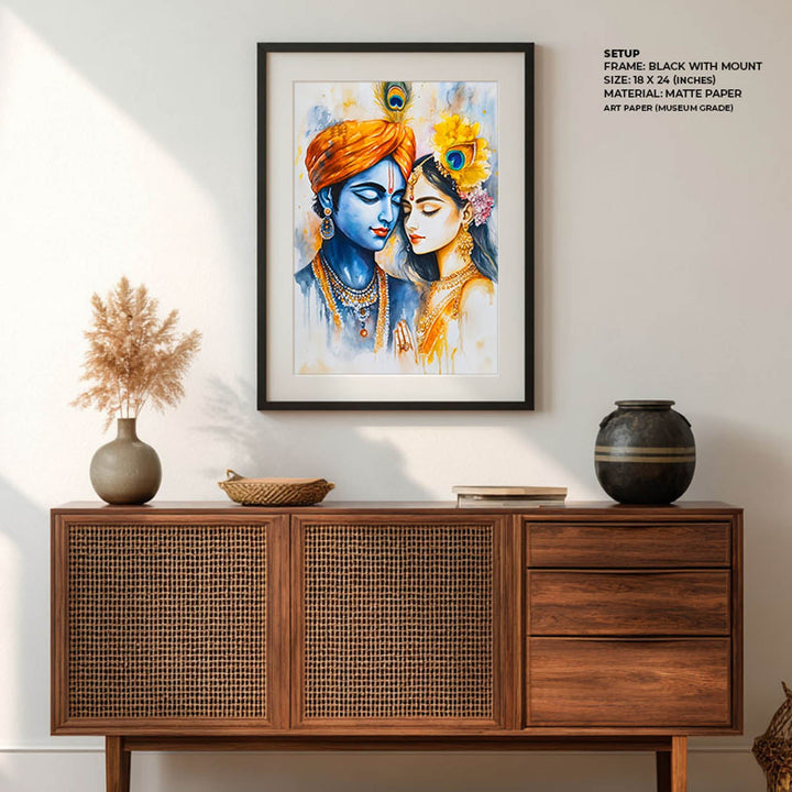 Radha & Krishna - God Painting
