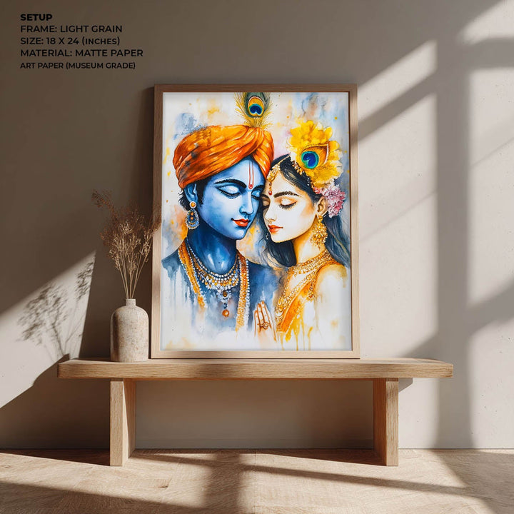 Radha & Krishna - God Painting