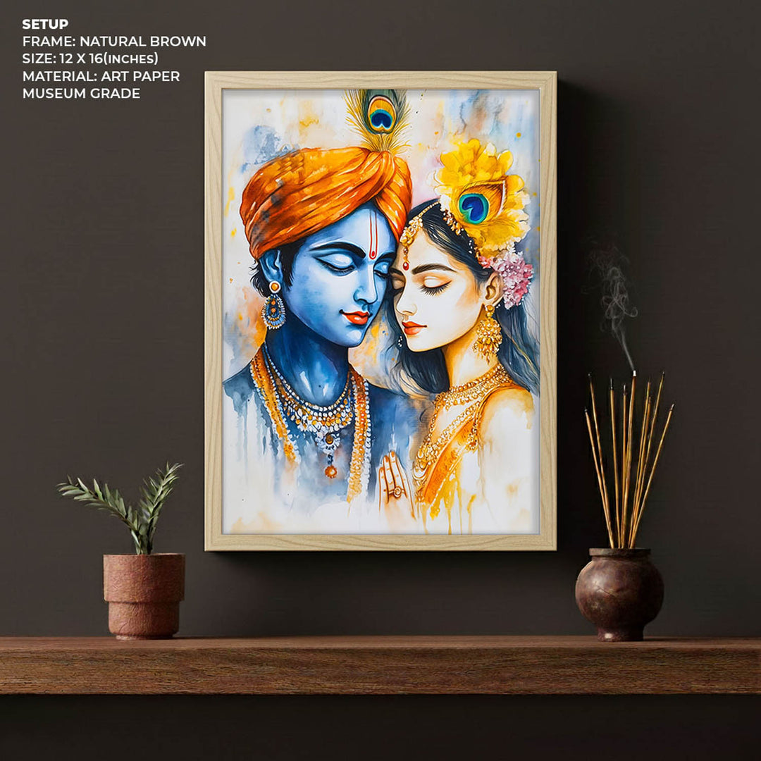 Radha & Krishna - God Painting