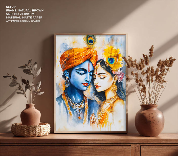 Radha & Krishna - God Painting
