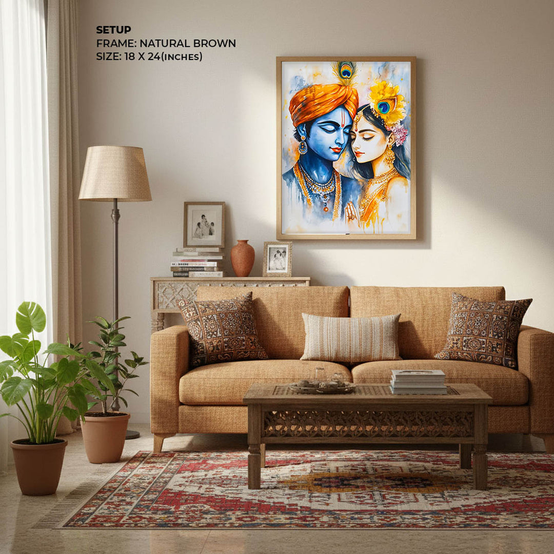 Radha & Krishna - God Painting