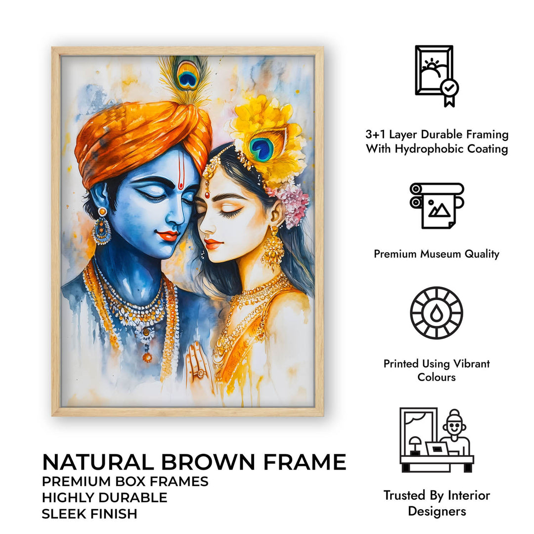 Radha & Krishna - God Painting