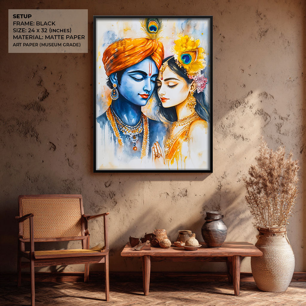 Radha & Krishna - God Painting