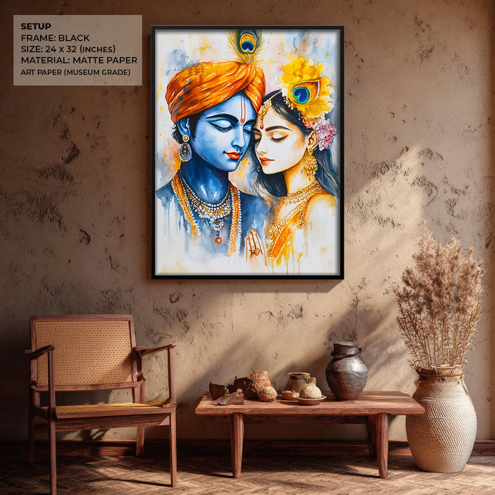 Radha & Krishna - God Painting