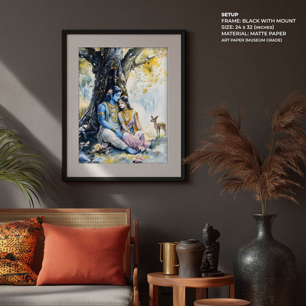 Ram Sita in Forest - Vastu Painting