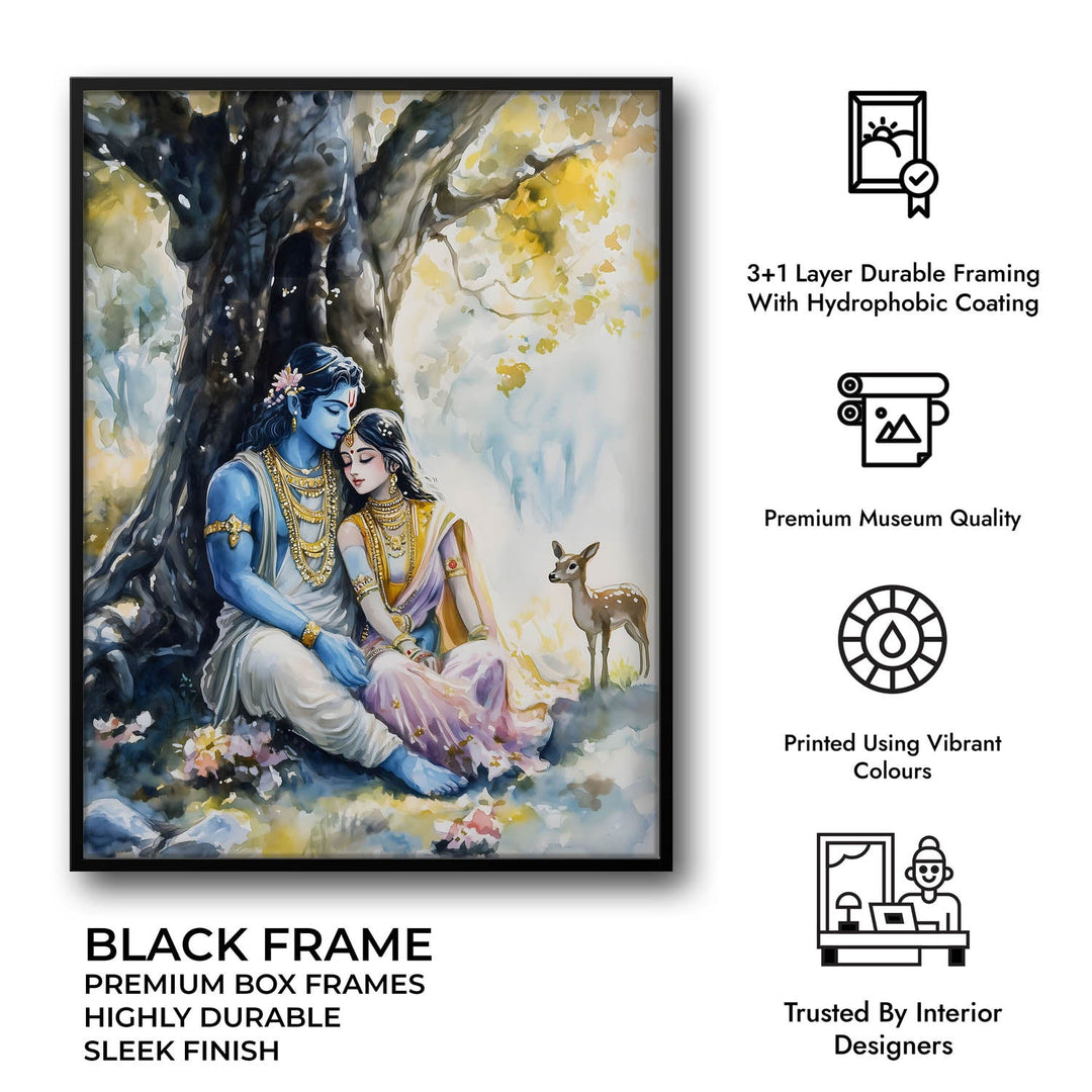 Ram Sita in Forest - Vastu Painting