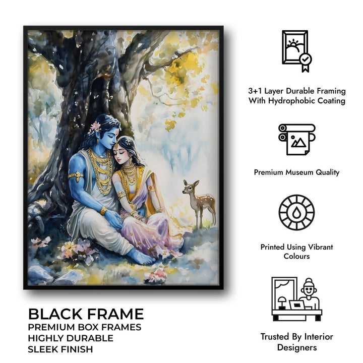 Ram Sita in Forest - Vastu Painting