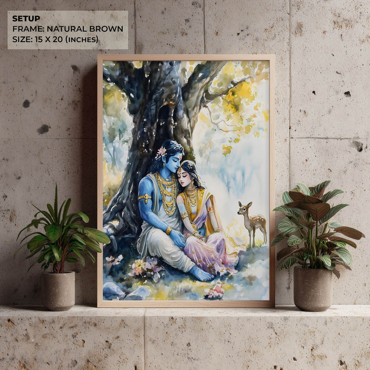 Ram Sita in Forest - Vastu Painting