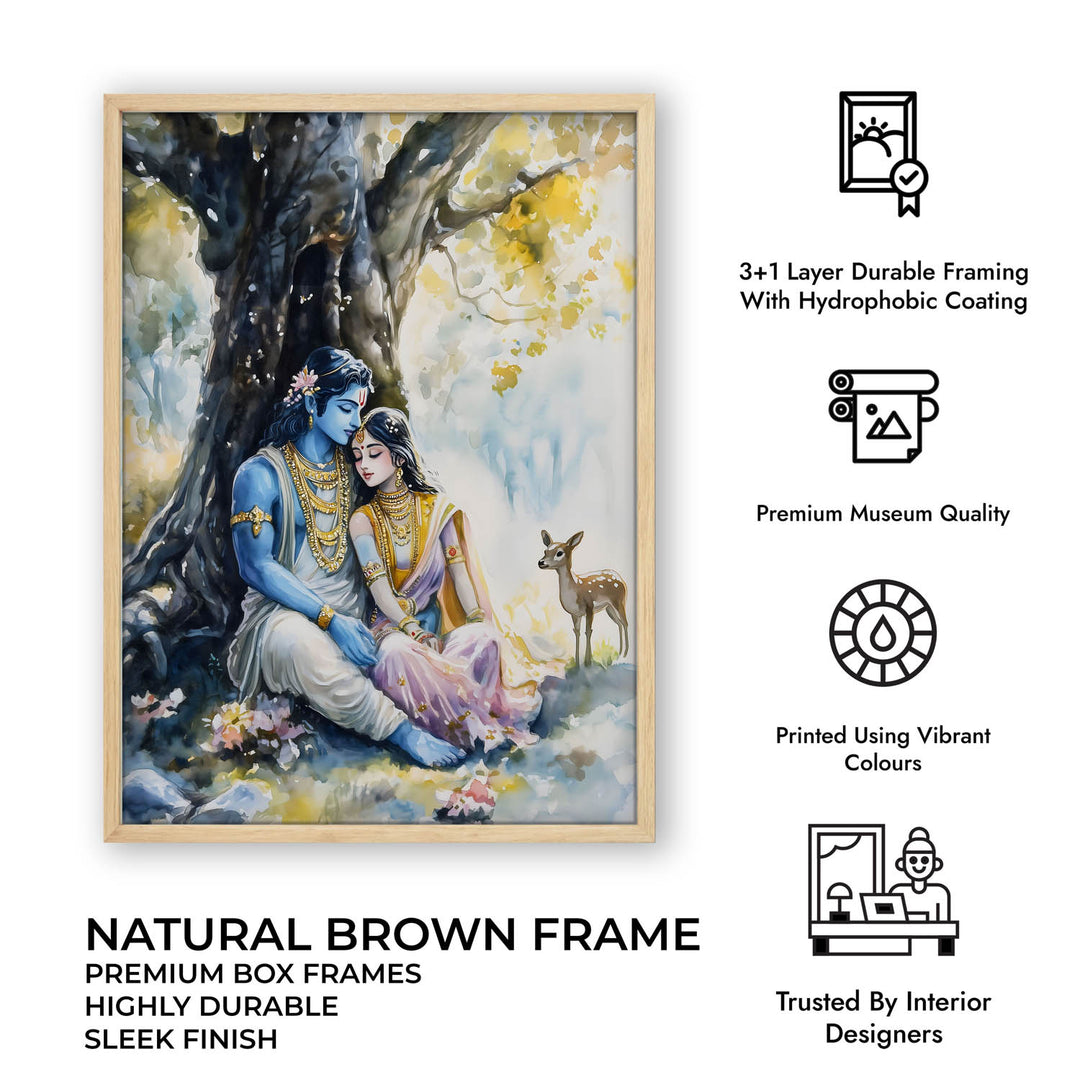 Ram Sita in Forest - Vastu Painting