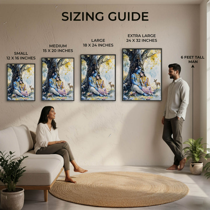 Ram Sita in Forest - Vastu Painting