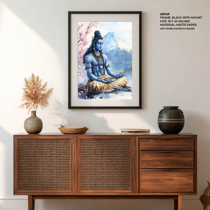 Shiv Ji in Himalaya - Vastu Painting