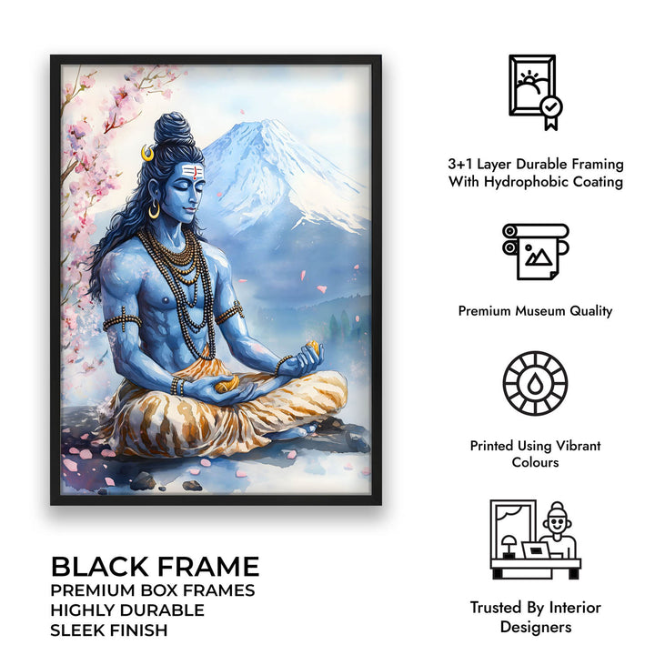 Shiv Ji in Himalaya - Vastu Painting