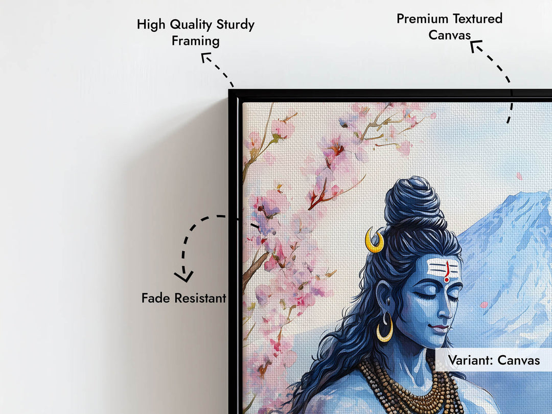 Shiv Ji in Himalaya - Vastu Painting