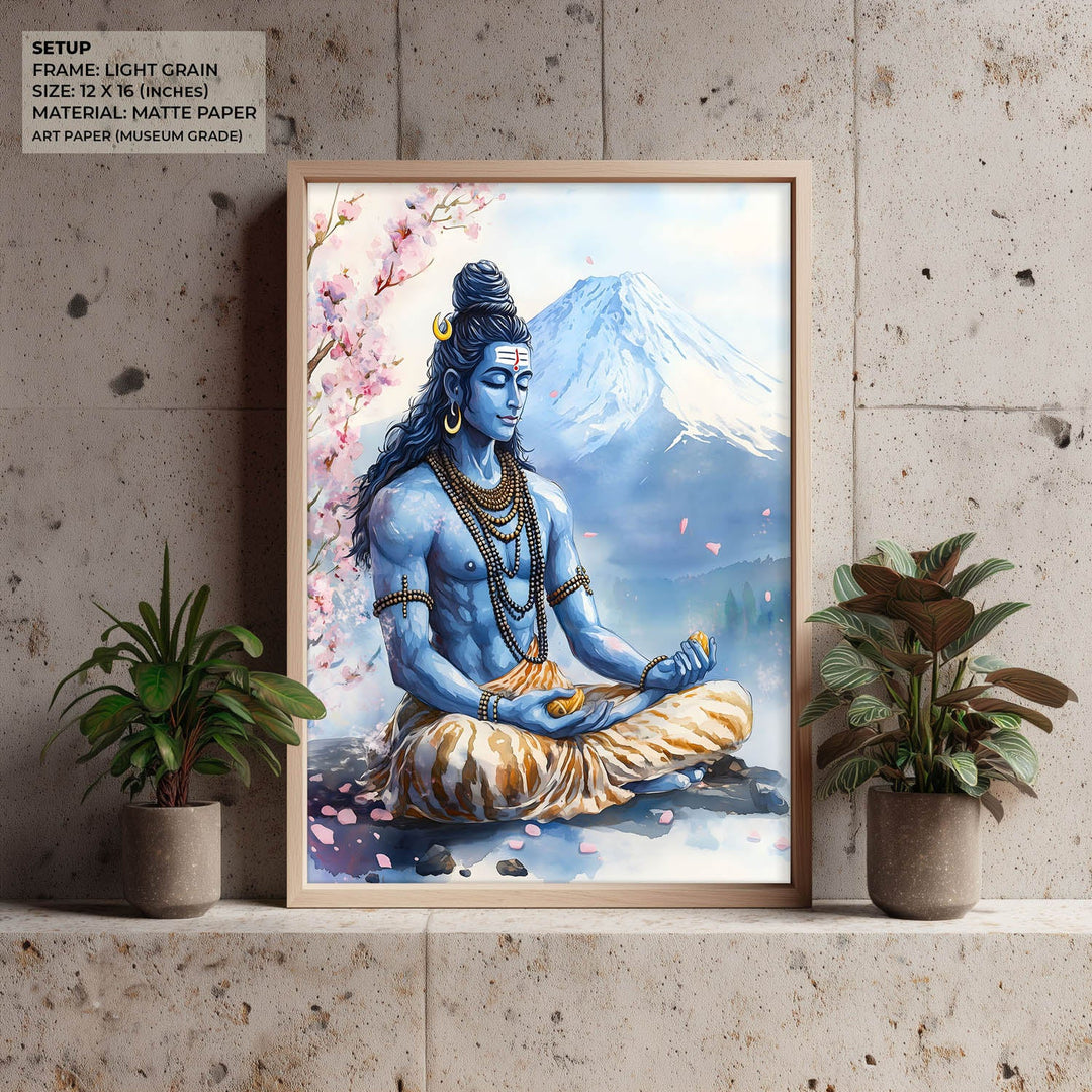 Shiv Ji in Himalaya - Vastu Painting