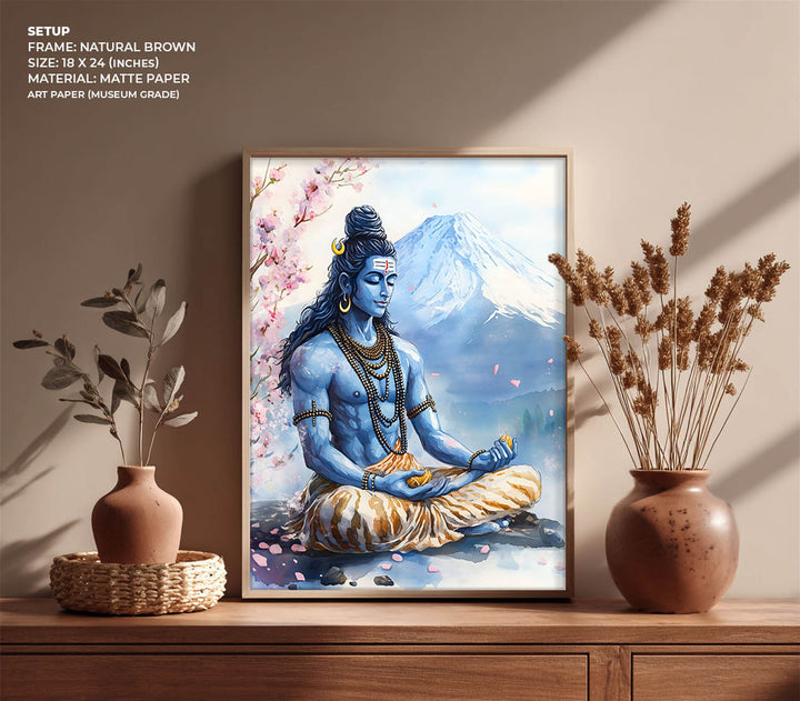 Shiv Ji in Himalaya - Vastu Painting