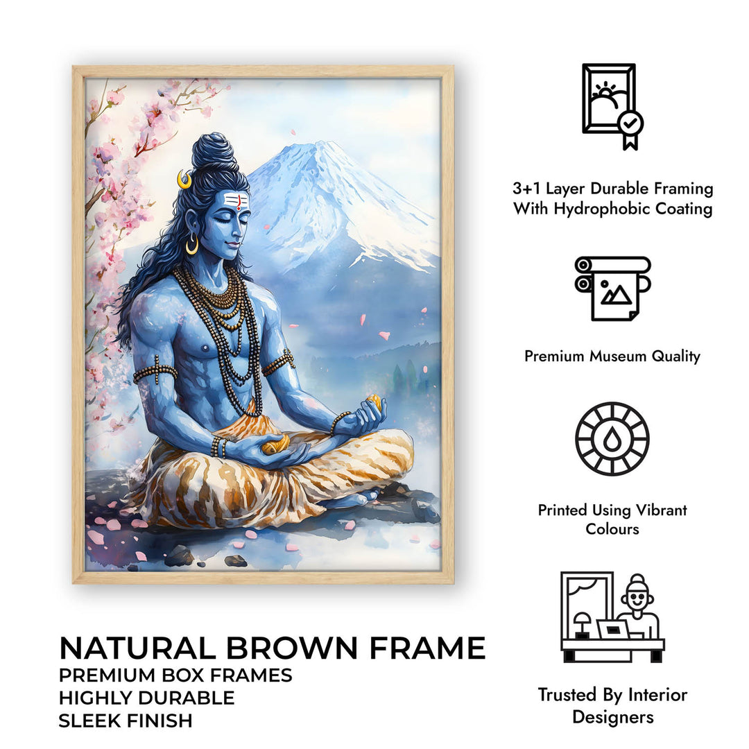 Shiv Ji in Himalaya - Vastu Painting