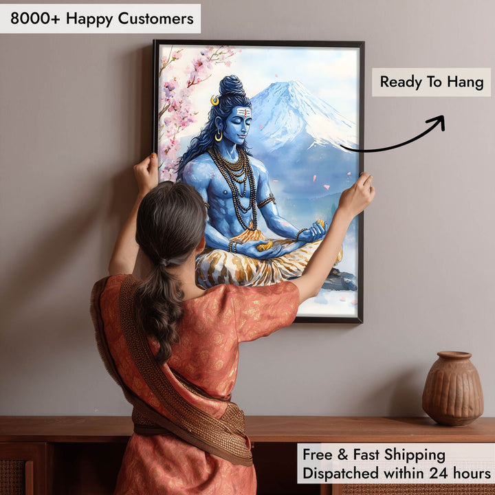 Shiv Ji in Himalaya - Vastu Painting