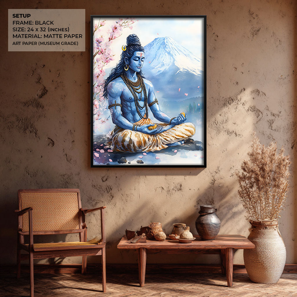 Shiv Ji in Himalaya - Vastu Painting