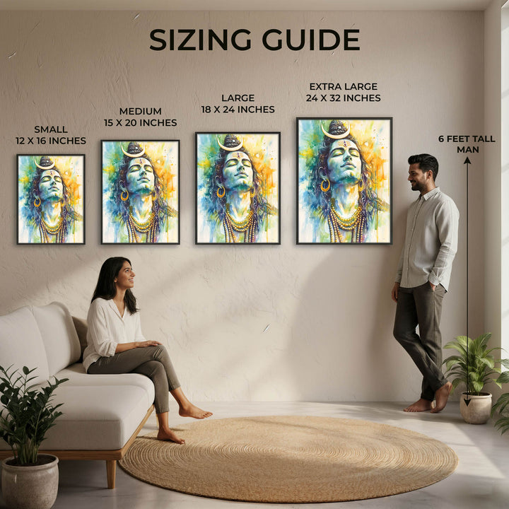 Shiv Meditating - Vastu Painting