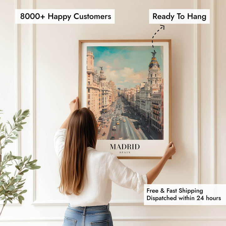 Streets of Madrid  - Cities Paintings
